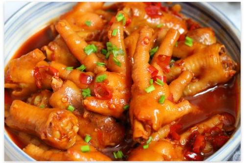 红烧鸡爪图片,红烧鸡爪的美味诱惑